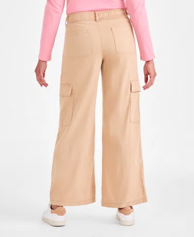 Style & Co Women's Cotton Long-sleeve Scoop-neck Top, Created For Macy's In Brown