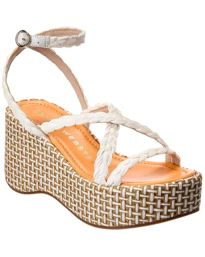 Sophia Webster Miranda Raffia Platform Sandal In White