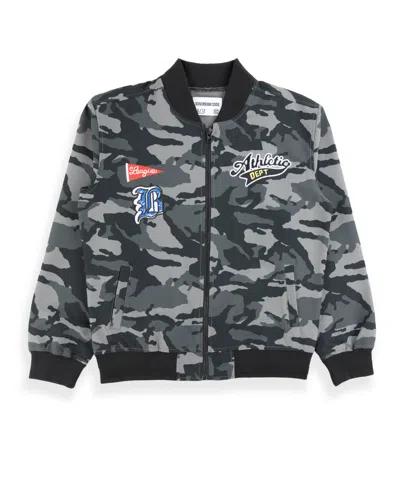 Sovereign Code Big Boys All Over Camo Print Lightweight Bomber Jacket In Multi