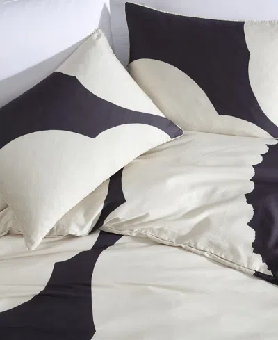 Marimekko Iso Unikko Organic Cotton Duvet Cover Set In Gray