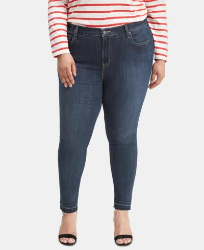 Levi's Trendy Plus Size Boyfriend Jeans In Blue