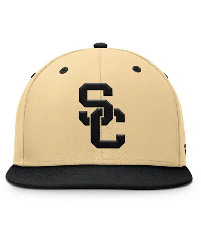 Fanatics Men's Khaki/black Usc Trojans Balance Fitted Hat In Neutral