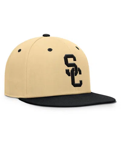 Fanatics Men's Khaki/black Usc Trojans Balance Fitted Hat In Neutral