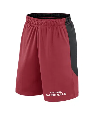 Fanatics Men's Cardinal/black Arizona Cardinals Launch Shorts In Multi