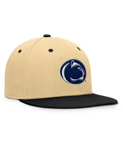 Fanatics Men's Khaki/black Penn State Nittany Lions Balance Fitted Hat In Brown