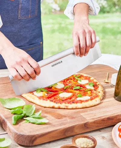 Henckels Bbq 2-pc. Pizza Prep And Cut Set In Silver