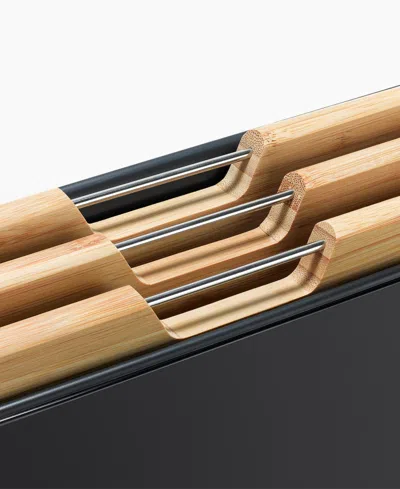 Joseph Joseph Folio Steel 3-piece Chopping Board Set In Black