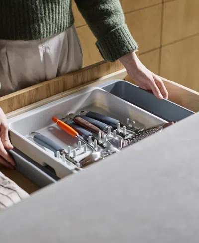 Joseph Joseph Drawer Store Expanding Utensil And Gadget Organizer, 16" X 13" In Gray