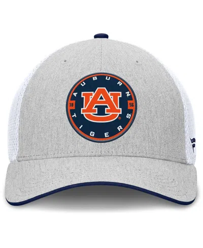 Fanatics Men's Heather Gray/white Auburn Tigers Trigger Flex Hat In Multi