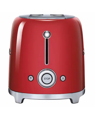Smeg Retro 4-slice Toaster In Red