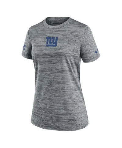Nike New England Patriots Sideline Team Issue Velocity  Women's Dri-fit Nfl T-shirt In Gray