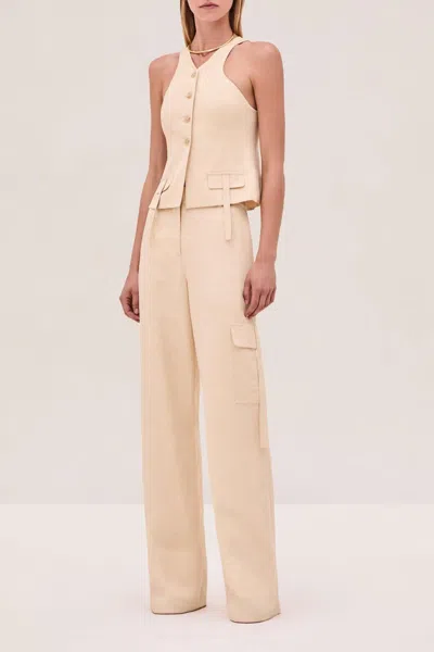 Alexis Lucky Vest With Faux Front Pockets In Havana In Neutral
