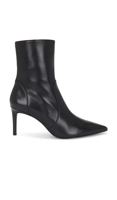 Stuart Weitzman Black Leather Stuart Power Ankle Boots