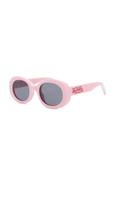Aire X Von Dutch Dazed Sunglasses In Pink