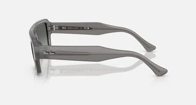 Ray Ban Ray-ban 56mm Rectangular Sunglasses In Gray