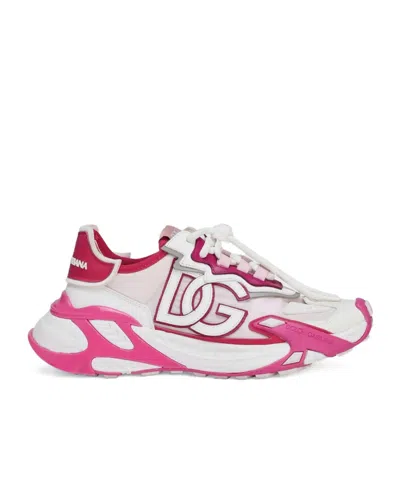 Dolce & Gabbana Day Faster Viscose Fabric Sneakers In Multi