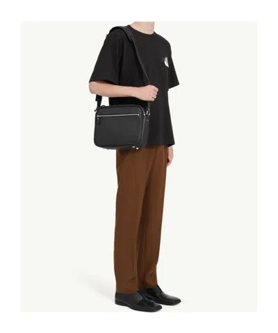 Mm6 Maison Margiela Mm6 By Maison Margiela Oversized T-shirt With Contrasting Pocket Detail In Black