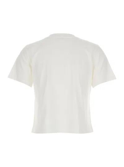 Celine Cotton T-shirt With Logo In Neutral