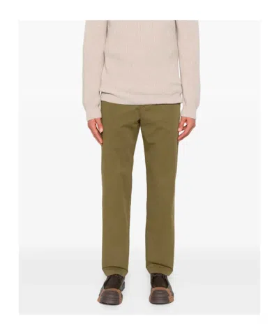 Apc Lawrence Chino With Belt Loops And Pockets In Green