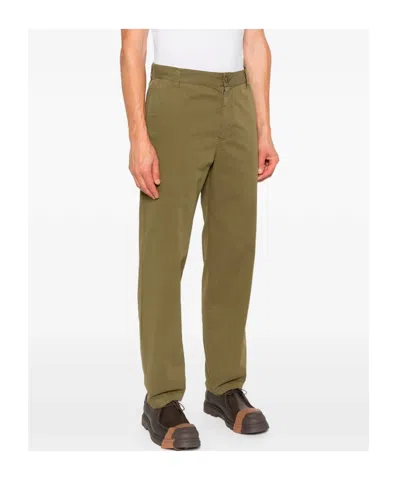 Apc Lawrence Chino With Belt Loops And Pockets In Green