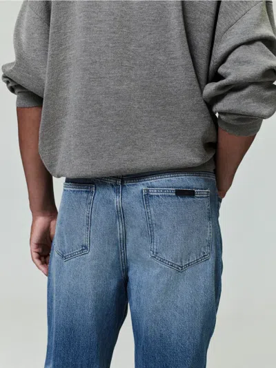 Essentials Logo-patch Jeans In Blue