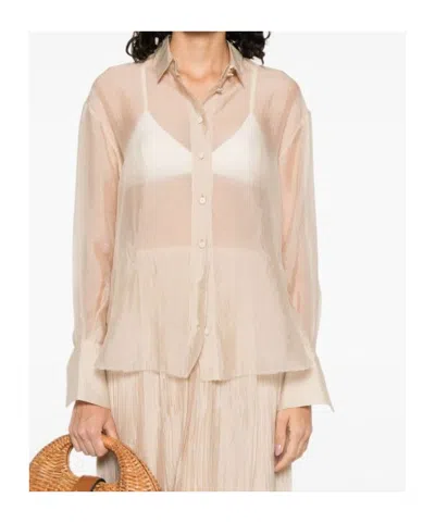 Forte Forte Organze Shirt In Nude