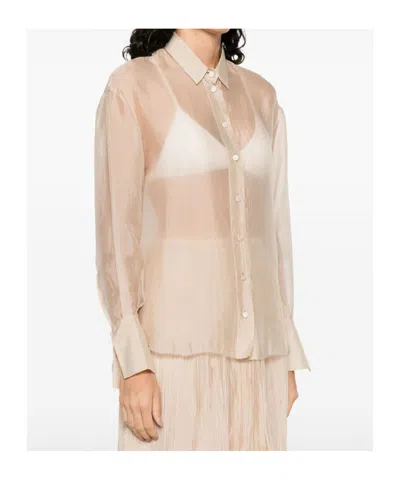 Forte Forte Organze Shirt In Nude