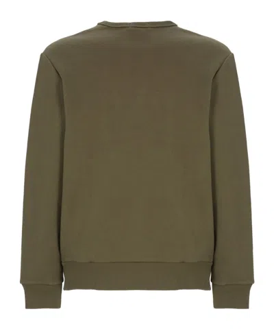 Polo Ralph Lauren Olive Green Logo-embroidered Sweatshirt In Green