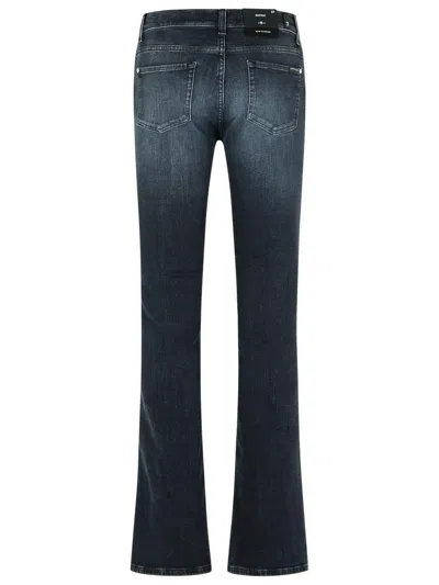 7 For All Mankind Logo Denim Jeans In Black