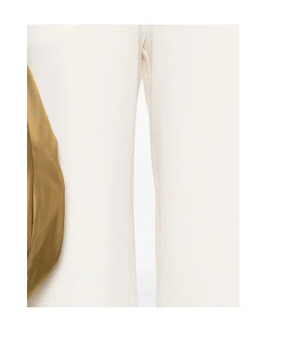 Fabiana Filippi Wide-leg Trousers With Elasticated Waistband In White