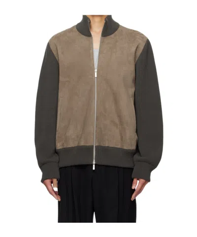 Ferragamo Zip-up Bomber Jacket In Multi