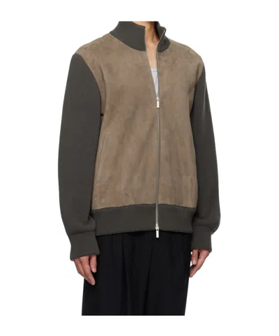 Ferragamo Zip-up Bomber Jacket In Multi