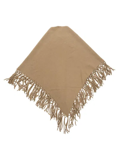 Weekend Max Mara Triangle Shawl In Brown