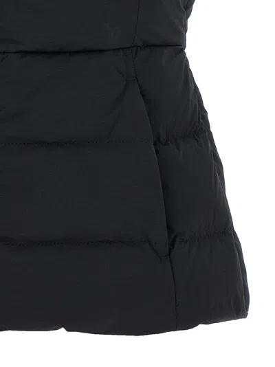 Canada Goose Quilted Hooded Sleeveless Gilet In Black