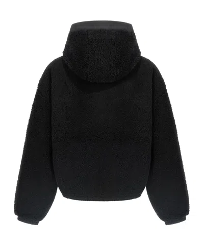 Canada Goose Alberini Reversible High Pile Fleece Bomber Jacket In Black