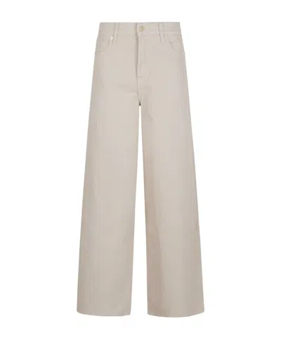 7 For All Mankind High-waisted Denim Jeans With Relaxed Fit In Neutral