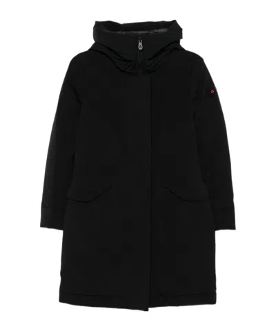 Peuterey Weave Duck Down Padded Design Windproof Jacket In Black