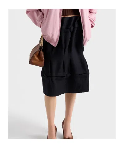 Prada Saint Laurent Natural Black Cotton T-shirts And Polos In Black