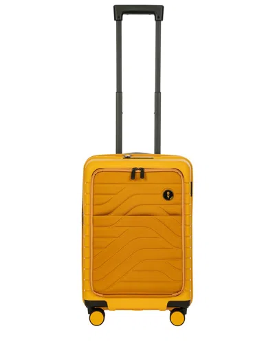 Bric's By Ulisse 21 Expandable Carry On Spinner Suitcase In Yellow