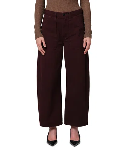 Citizen Of Humanity Citizens Of Humanity Ayla Cargo Pants In Burgundy