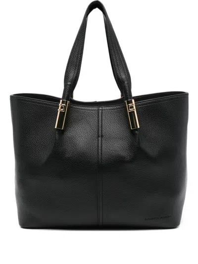 Elisabetta Franchi Shopping Bag In Black