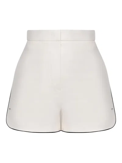 Max Mara Orbita High-waisted Tailored Shorts In White