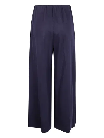 Harris Wharf London Wide-leg Wool Trousers In Blue