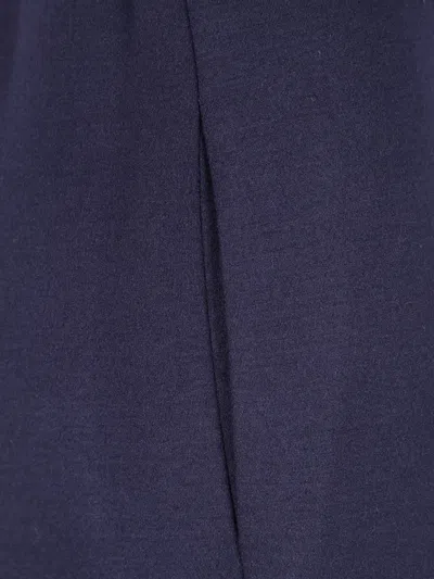 Harris Wharf London Wide-leg Wool Trousers In Blue