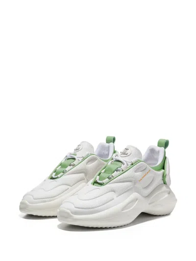 Leandro Lopes Mining Logo-detail Sneakers In White