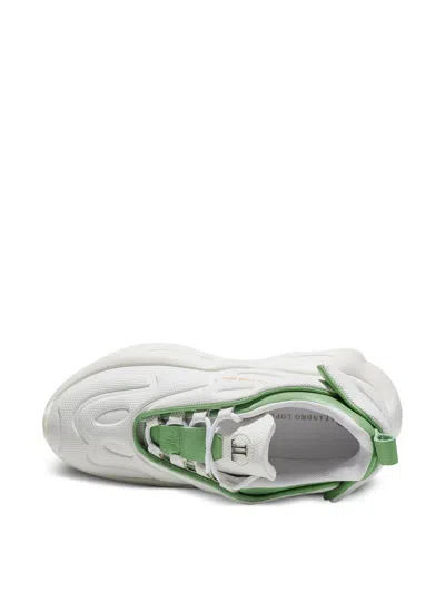 Leandro Lopes Mining Logo-detail Sneakers In White