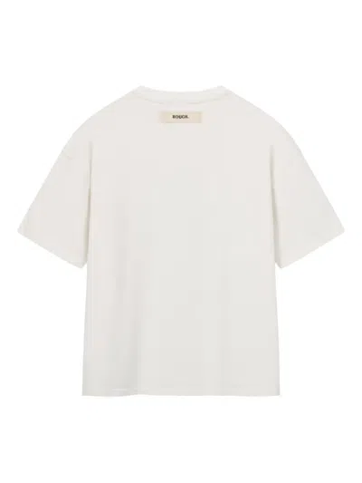 Rough Faded Maria T-shirt In White