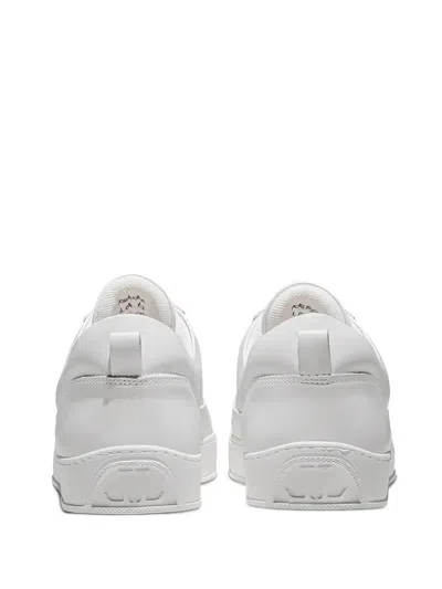 Leandro Lopes Lace-up Low-top Sneakers In White
