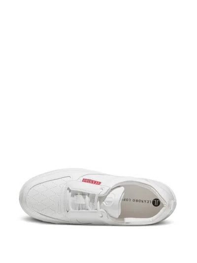 Leandro Lopes Lace-up Low-top Sneakers In White
