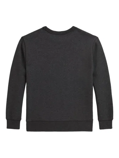 Polo Ralph Lauren Kids Polo Bear Crewneck Sweatshirt In Black